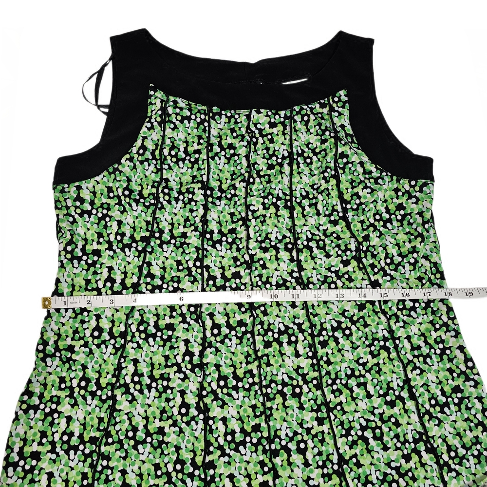 Perceptions Black and Lime Printed Patterned Maxi… - image 9